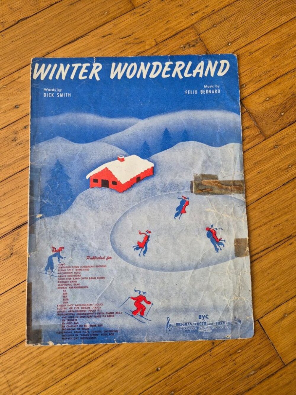 Vintage Sheet Music "Winter Wonderland"